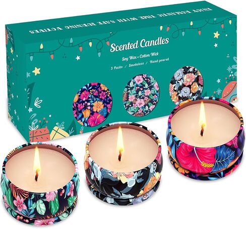 Outdoor Indoor Lemon Grass Candles, 3 Packs of 2.5 Ounces, Burn Emergency Candles for up to 10 Hours in Kuwait