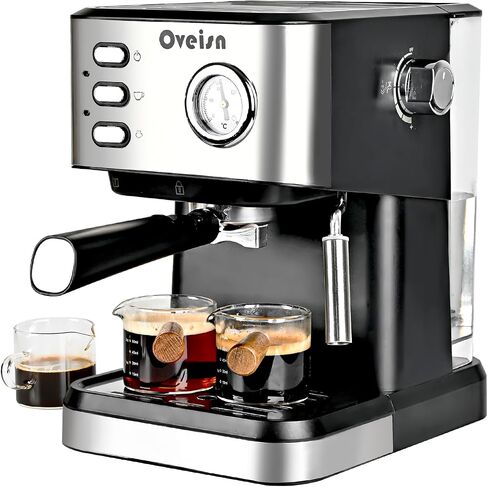 Espresso Machine 20 Bar, Coffee Maker with grinder 20 Grind Settings,Coffee Machine w/Milk Frother & Touchscreen, Professional Home Espresso Maker for Latte Cappuccino in Saudi Arabia