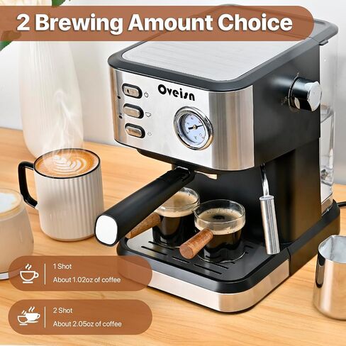 Espresso Machine 20 Bar, Coffee Maker with grinder 20 Grind Settings,Coffee Machine w/Milk Frother & Touchscreen, Professional Home Espresso Maker for Latte Cappuccino in Saudi Arabia
