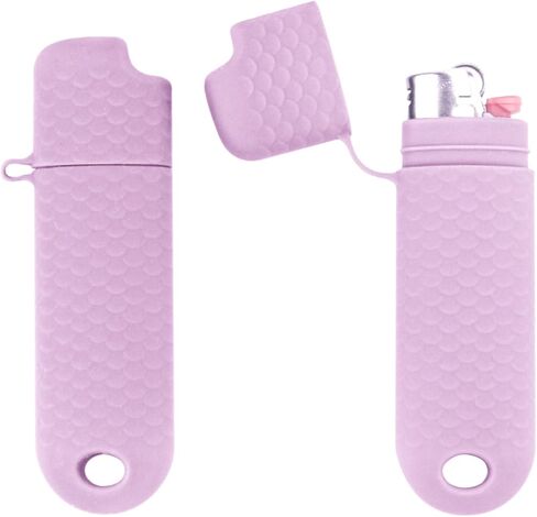 2 Pcs Waterproof Lighter Case Cover Holder for BIC Regular Lighters Sleeve Type J6 Outdoor Survival Multipurpose Seal Lighter Pouchfor Hiking and Camping (Gray) in Kuwait
