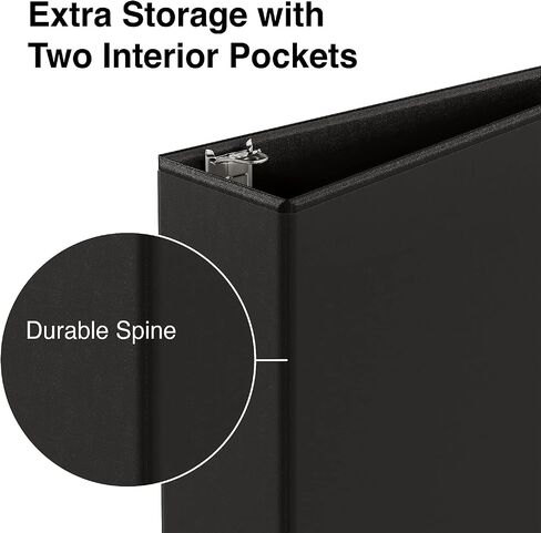 Staples 374818 1/2 بوصة ببساطة عرض المجلدات مع حلقات مستديرة بيضاء in Saudi Arabia