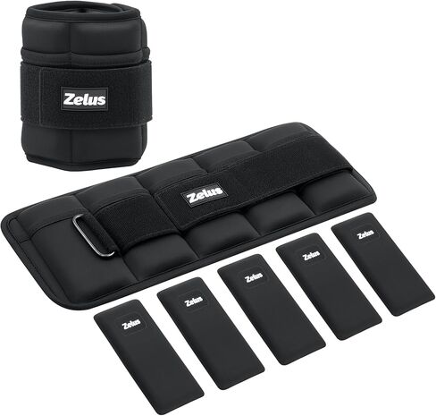 ZELUS Soft Iron Z-Fit Ankle Weights 1 Pair Adjustable, 4LB/7LB/10LB for Women Men, Ultra Thin Leg Weights with Adjustable Straps, Arm Weight for Gym Home Yoga Jogging Walking in Kuwait