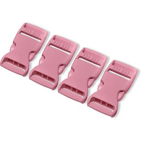 4 PCS حمراء الجانبية الابتزازات البلاستيكية 3/4 بوصة (20 مم) - مقاطع سريعة لإصلاح حزام الظهر ، وأشرطة حزام ، مشبك طوق الكلاب ، باراكورد عريض ، سوار تكتيكي البقاء على قيد الحياة in Kuwait