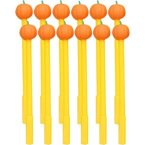 YYaaloa 12pcs Halloween Gel Ink Pens, Cute Pumpkin Skull Heads Ghost Shape Pens, 0.5mm Bulk Black Rollerball Pen for Halloween Thanksgiving Party Supplies Office School Home (6 styles 12pcs) in Kuwait