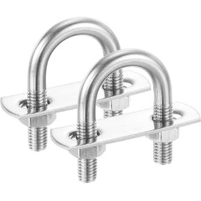 Batikil Round U-bolts ، 2 pcs 1.06 "(27 مم) العرض الداخلي 58 ملم طول m10 مع غسالة صامدة 304 من الفولاذ المقاوم للصدأ مستديرة u-bolts لمحور القوارب المحور الشراعي in Kuwait