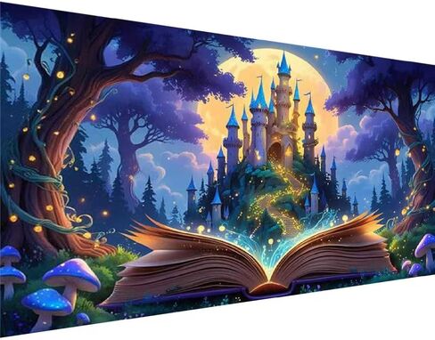 5D Large Diamond Art Painting,Four Season Diamond Art Kits for Adults,DIY Full Drill Crystal Rhinestone Arts and Crafts,bird Flowers mountain Art Painting with Diamond Home Wall Decor 27.5 X 15.7inch in Kuwait