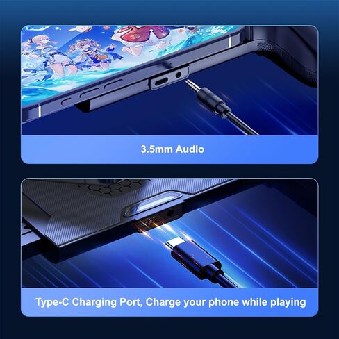 Mobile Gaming Controller for iPhone 16/15 Series & Android (USB-C) Plug & Play - Remote Play for PS/Xbox/PC Remote Play, Cloud Game, Small size tablet, with Hall Effect Joysticks/Turbo/Mapping Keys in Saudi Arabia