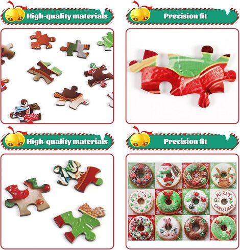 Motiloo Donuts Jigsaw Buzzles 500 قطعة للبالغين والأطفال - لغز مجموعة Donuts الملونة مثالية للعبة ليالي العائلة Jigsaw in Kuwait