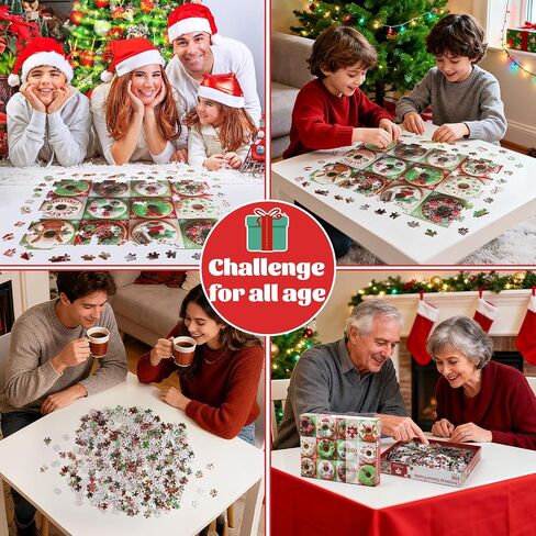 Motiloo Donuts Jigsaw Buzzles 500 قطعة للبالغين والأطفال - لغز مجموعة Donuts الملونة مثالية للعبة ليالي العائلة Jigsaw in Kuwait