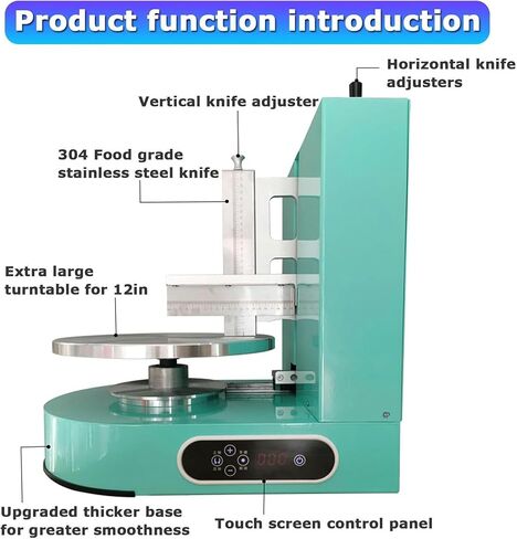Automatic Cake Cream Spreading Machine, Electrical Rotating Adjustable Cake Edge Surface Scraper Spreading Machine~/ in Saudi Arabia