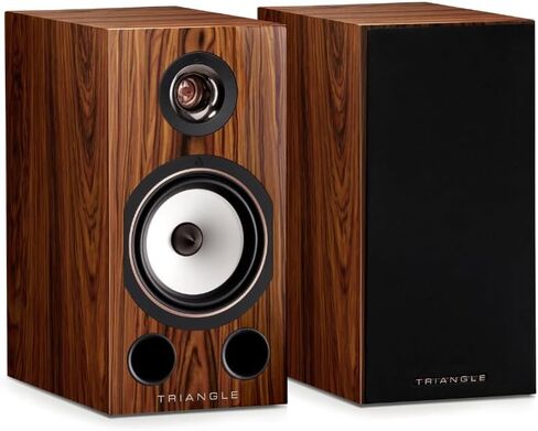 triangle Audio Comète 40th Anniversary Bookshelf Speakers Pair, Rose Gold Magnesium Dome Tweeter, Cellulose Paper Woofer, Expansive Soundstage, Exceptional Bass Delivery - (Sycamore) in Kuwait
