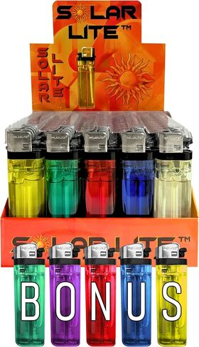 Disposable Lighters (Pack of 50) | Quantum® | Bonus 5pk Included | 55 Pack of Total Lighters in Kuwait