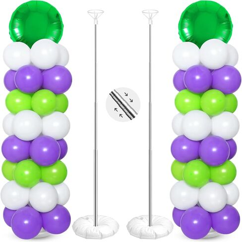 Hungdao 121 Pcs Toy Inspired Balloon Column Stand Kit Cartoon Story Game Cow and Cloud Pattern Yellow Red Blue White Latex Ballloons for Inspired Story Party Themed Birthday Baby Shower Decorations in Kuwait