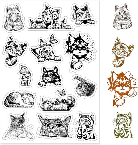 Craspire Horse Clear Stamps Animal Western Cowboy Vintage Retro -Retro Postmark Postmark Silicone Stamp Seals for Journaling Card Making Decor in Saudi Arabia