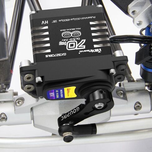 GOUPRC AK 70kg Aluminium Brushless Servo for 1/8 1/10 1/12 RC Truck Car Crawler Boat Robot, 8.4V Oblique Gear High Torque Steering Servo in Kuwait