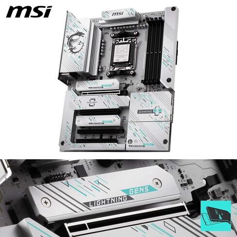 MSI MAG B850M Mortar WiFi Motherboard, mATX - Supports AMD Ryzen 9000/8000 / 7000 Processors, AM5-60A SPS VRM, DDR5 Memory Boost 8200+ MT/s (OC), PCIe 5.0 x16, M.2 Gen5, Wi-Fi 7, 5G LAN in Saudi Arabia