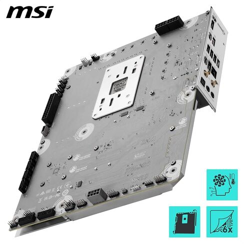 MSI MAG B850M Mortar WiFi Motherboard, mATX - Supports AMD Ryzen 9000/8000 / 7000 Processors, AM5-60A SPS VRM, DDR5 Memory Boost 8200+ MT/s (OC), PCIe 5.0 x16, M.2 Gen5, Wi-Fi 7, 5G LAN in Saudi Arabia