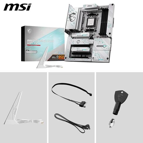 MSI MAG B850M Mortar WiFi Motherboard, mATX - Supports AMD Ryzen 9000/8000 / 7000 Processors, AM5-60A SPS VRM, DDR5 Memory Boost 8200+ MT/s (OC), PCIe 5.0 x16, M.2 Gen5, Wi-Fi 7, 5G LAN in Saudi Arabia