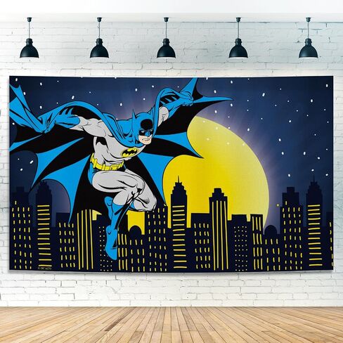 Superhero Party Backdrop Decoration – 5x3FT Cartoon Banner for Boys Birthday, Baby Shower, Kids Comic Theme Party, Wall Decor, Photo Booth Background, Super Hero Group Decoration in Saudi Arabia