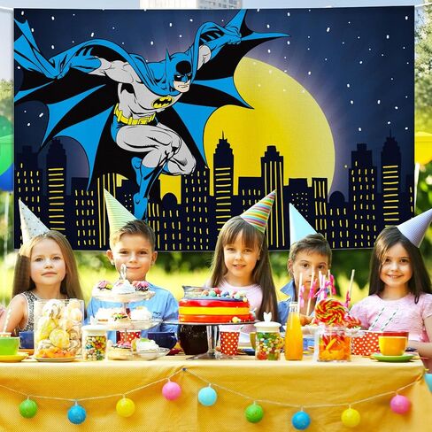 Superhero Party Backdrop Decoration – 5x3FT Cartoon Banner for Boys Birthday, Baby Shower, Kids Comic Theme Party, Wall Decor, Photo Booth Background, Super Hero Group Decoration in Saudi Arabia