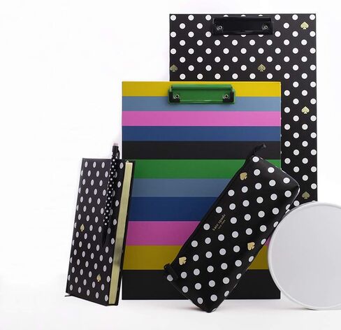 Kate Spade New York Pen and Pencil Case مع لوازم المكاتب ، وتشمل Zip Pouch 2 أقلام الرصاص ، ومرحى ، وممحاة ، وحاكم ، والطلاء بالأرقام in Kuwait