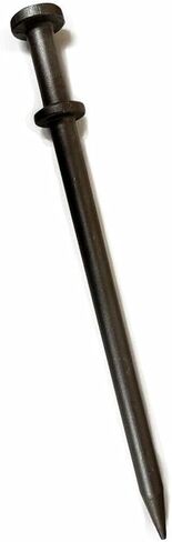 Double Head Tent Stakes - Heavy Duty Steel Tent Stakes, Versatile Ground Spikes to Anchor Commercial Inflatables, Party Tents, and Outdoor Camping Shelters, 3/4 x 24 Inch, 4-Pack in Kuwait