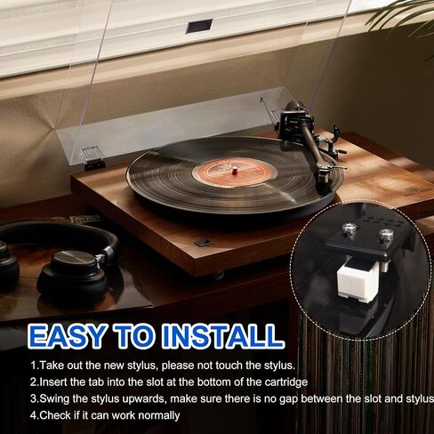 AT3600L Magnetic Cartridge Record Player, LP Magnetic Cartridge with LP Needle, Dual Moving Magnet Turntable Cartridge AT3600L Replacement for Audio-Technica in Kuwait