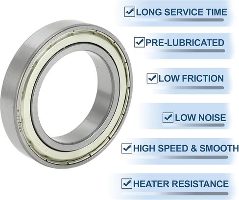 ACROPIX 6016ZZ & Deep Groove Ball Bearings P0 80x125x22mm Lubricated Bearings Double Metal Seal Silver Tone Scooter Skateboard Wheel in Saudi Arabia