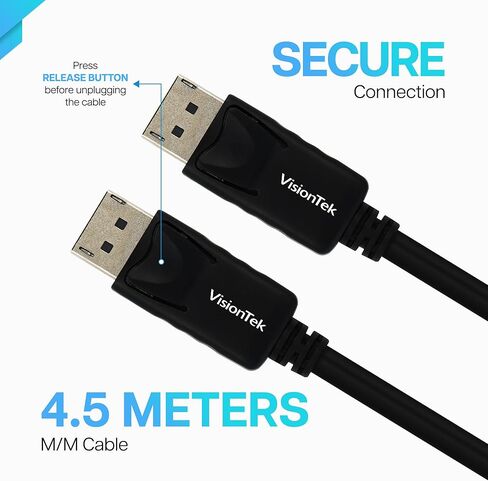 VisionTek DisplayPort to DisplayPort 1.4 Cable 3 Meter in Saudi Arabia