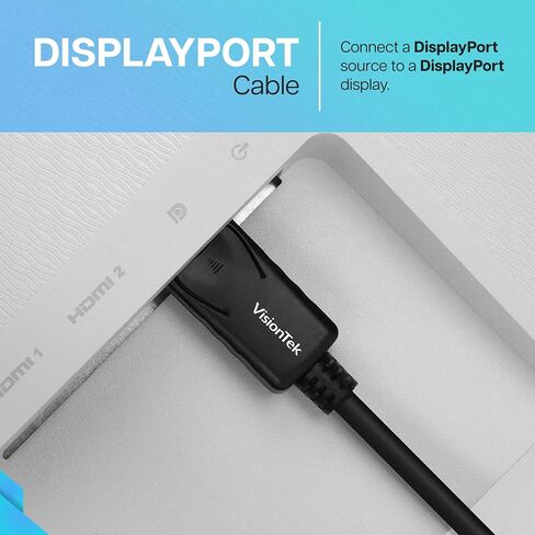 VisionTek DisplayPort to DisplayPort 1.4 Cable 3 Meter in Saudi Arabia