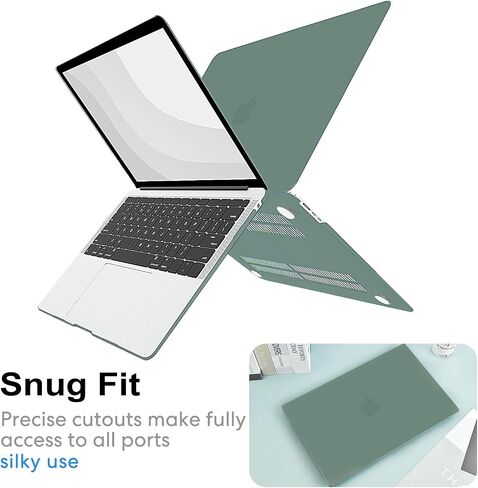 AKIT Compatible with MacBook Air 13 Inch M4 M3 M2 Case A3240 A2681 A3113 2025 2024 2022 [Bare Slim] [Full Body] 13.6 Inch Midnight Blue Clear Protective Hard Cover + Keyboard Skin + Screen Protector in Kuwait