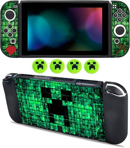 حالة وقائية لـ Nintendo Switch OLED ، و Switch OLED CASE و THUMB CAPS CAPS SOFT DOCKABLE CAPES لتبديل NINTENDO OLED CASES-ABSORBENT و OCCRATCH SLIC in Kuwait