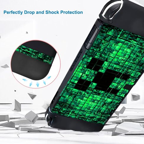 حالة وقائية لـ Nintendo Switch OLED ، و Switch OLED CASE و THUMB CAPS CAPS SOFT DOCKABLE CAPES لتبديل NINTENDO OLED CASES-ABSORBENT و OCCRATCH SLIC in Kuwait