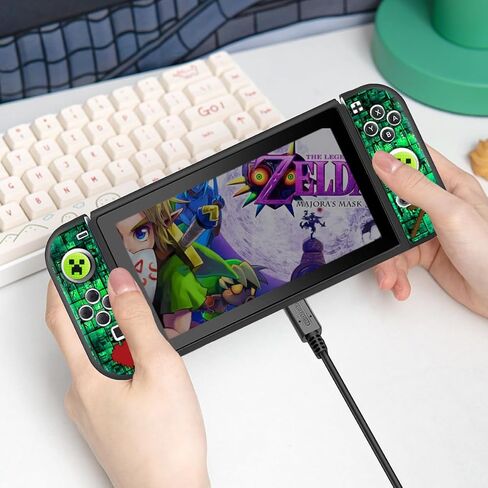 حالة وقائية لـ Nintendo Switch OLED ، و Switch OLED CASE و THUMB CAPS CAPS SOFT DOCKABLE CAPES لتبديل NINTENDO OLED CASES-ABSORBENT و OCCRATCH SLIC in Kuwait