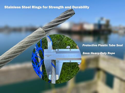 Crab Ring Trap – Collapsible Crab Net with 100ft Rope, Bait Bag, Clip & Ruler – 6 Pieces Portable Crab Trap for Easy Storage – Durable Grid Design for Dock & Pier Crabbing in Saudi Arabia