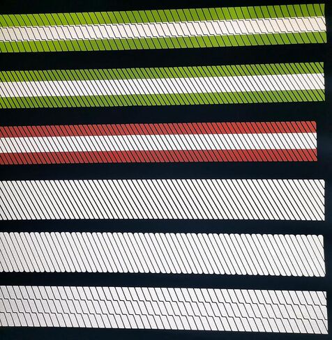 High Visibility Silver Reflective Heat Transfer Vinyl Iron On Tape for Clothing Fluorescent Red Striped-2# (2 Inch x 5 Yard) in Kuwait