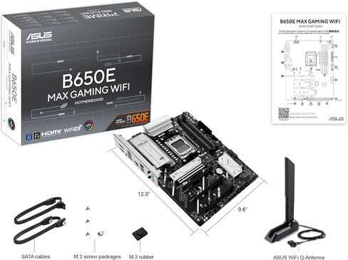 ASUS PRIME B850-PLUS WIFI AMD AM5 AMD B850 ATX Motherboard ، DDR5 ، PCIE 5.0 Ready ، 3x M.2 ، Wi-Fi 6E ، 2.5GB LAN ، DisplayPort ، HDMI ™ ، USB 10GBPS Type-A & type-C® in Kuwait
