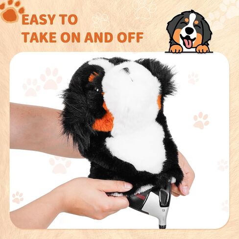 Craftsman Golf Golden Retriever Dog Plush Soft Animal Driver Cover Headcover Travel Protector in Saudi Arabia