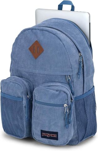 حقيبة الظهر Jansport Granby Remix - Work أو Travel أو Laptop Bookbag أو Black Corduroy in Saudi Arabia
