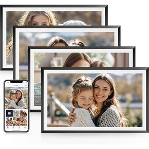 RCA WiFi Digital Picture Frame 10.1" Uhale Photo Frames Electronic HD IPS Touch Screen Display with 32GB Memory LED Lights, Support USB/SD Card, Auto Rotate, Slideshow, Instantly Share Photos Videos in Saudi Arabia