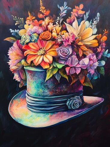 Kaliosy 5D Diamond Art Kits for Adults Female Skeleton by Number Kits, Diamond Painting Art DIY Full Drill Crystal Craft Cross Stitch Embroidery Decoration (12x16 inch) 30x40 cm in Kuwait