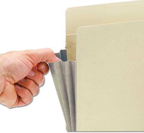 جيب ملف Smead End Tab، علامة تبويب مستقيمة معززة، توسيع 3-1/2 بوصة، مجمعة Tyvek®-Lined®، حجم قانوني، مانيلا، 10 لكل صندوق (76164) in Saudi Arabia