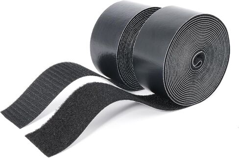2 Inch x 15 Feet Hook and Loop Tape Sticky Back Fastener Roll, Nylon Self Adhesive Heavy Duty Strips Fastener for Home Office School Car and Crafting Organization in Saudi Arabia
