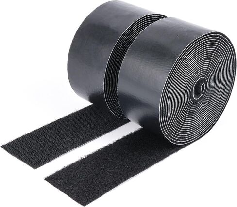 2 Inch x 15 Feet Hook and Loop Tape Sticky Back Fastener Roll, Nylon Self Adhesive Heavy Duty Strips Fastener for Home Office School Car and Crafting Organization in Saudi Arabia