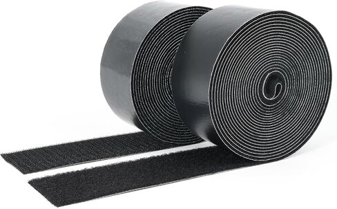 2 Inch x 15 Feet Hook and Loop Tape Sticky Back Fastener Roll, Nylon Self Adhesive Heavy Duty Strips Fastener for Home Office School Car and Crafting Organization in Saudi Arabia