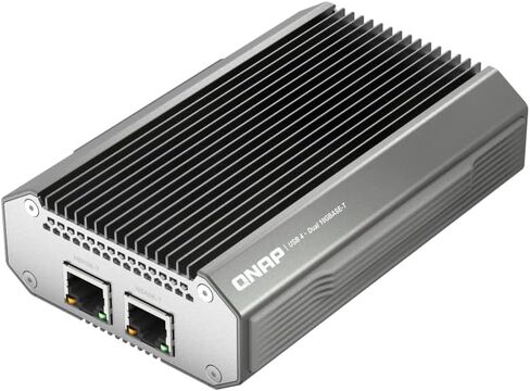QNAP 10GBASE-T Network Adapter to USB 4 Type-C & Thunderbolt 3/4 Compatible (QNA-UC10G1T) in Saudi Arabia