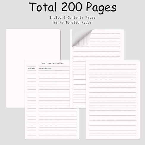 Blank Journal Notebooks for Women Men, 6 Packs A5 Hardcover Sketchbook, 200 Pages/100 Sheets Unlined Paper, 6 Colors, 5.8" x 8.4" Plain Journals bulk for Writing, Sketching, Drawing in Saudi Arabia