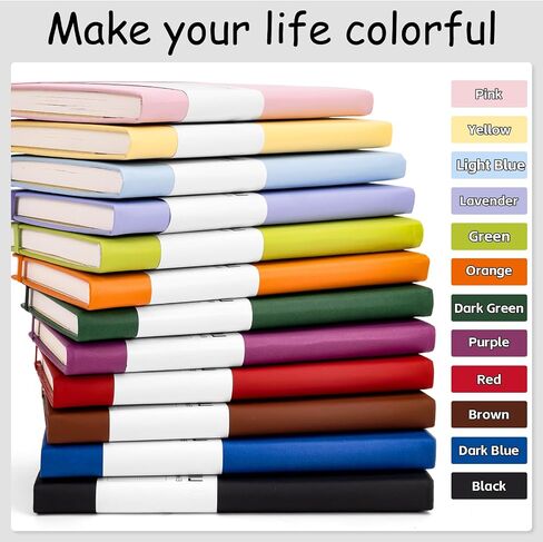 Blank Journal Notebooks for Women Men, 6 Packs A5 Hardcover Sketchbook, 200 Pages/100 Sheets Unlined Paper, 6 Colors, 5.8" x 8.4" Plain Journals bulk for Writing, Sketching, Drawing in Saudi Arabia