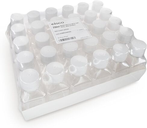 EISCO-حزمة من 24 ، 500 مل من زجاجات الوسائط PETG مع أغطية HDPE ، غير ستيري ، مربعة ، مقاومة للتسرب ، واضحة للعبث ، ومختبر ، مثالية للكواشف المختبرية ، المخازن المؤقتة ومعالجة الأدوية الحيوية in Saudi Arabia