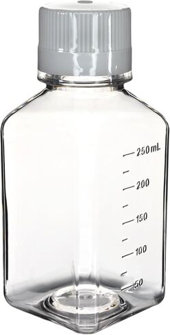 EISCO-حزمة من 24 ، 500 مل من زجاجات الوسائط PETG مع أغطية HDPE ، غير ستيري ، مربعة ، مقاومة للتسرب ، واضحة للعبث ، ومختبر ، مثالية للكواشف المختبرية ، المخازن المؤقتة ومعالجة الأدوية الحيوية in Saudi Arabia